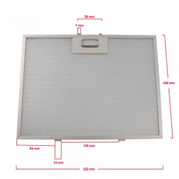Cooker Hood Grease Filter - 322x246mm 