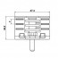 Luxell Otočný spínač trouby 3cestný kovový hřídel - 4301707D
